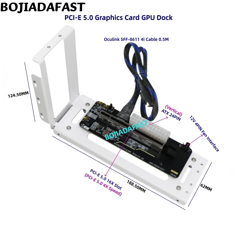 PCI-E 5.0 16X GEN5 Adapter Car - Oculink Egpu Dock Graphics Card 评论和价格