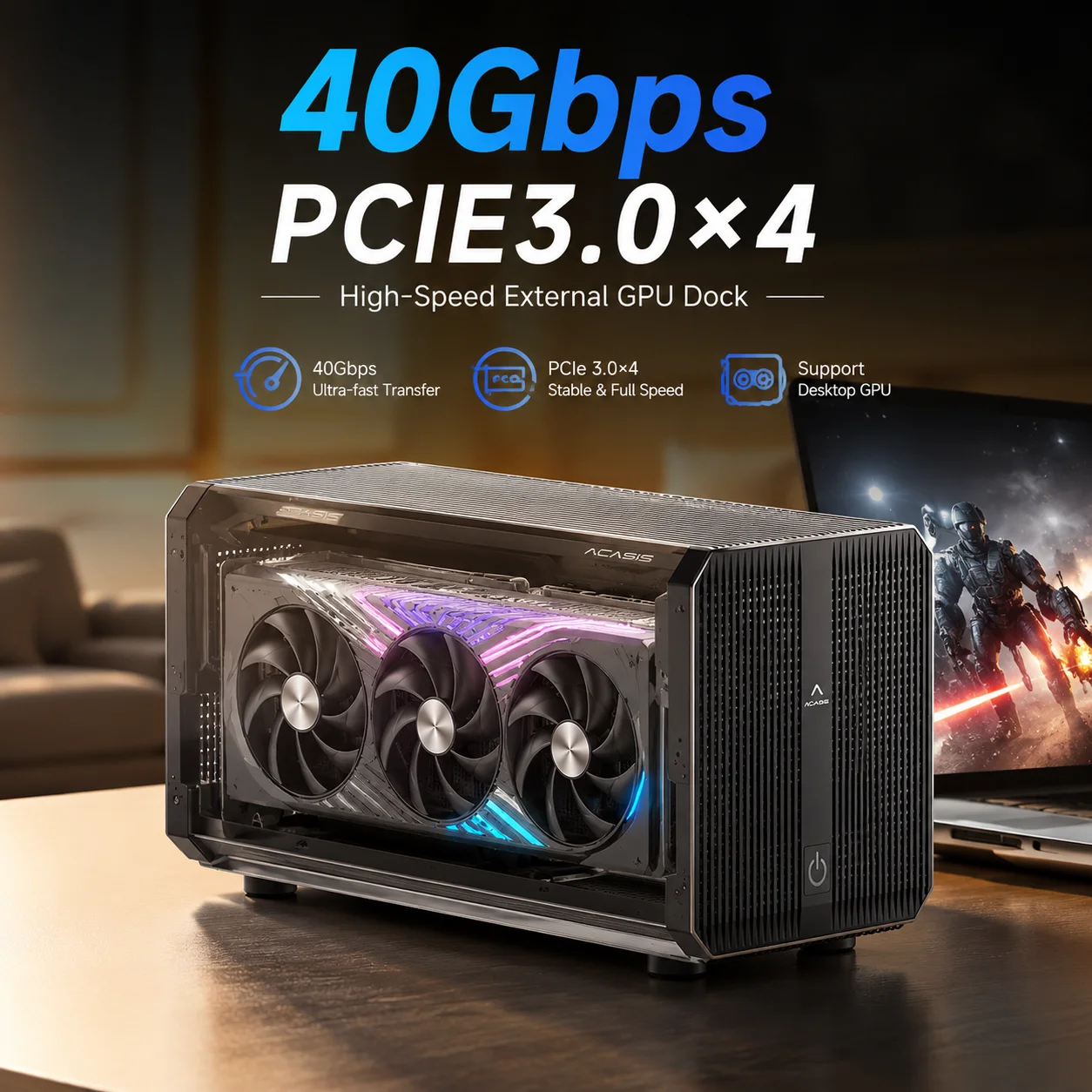 Acasis 40Gbps eGPU Enclosure w - Thunderbolt 4 External Gpu Enclosure 评论和价格
