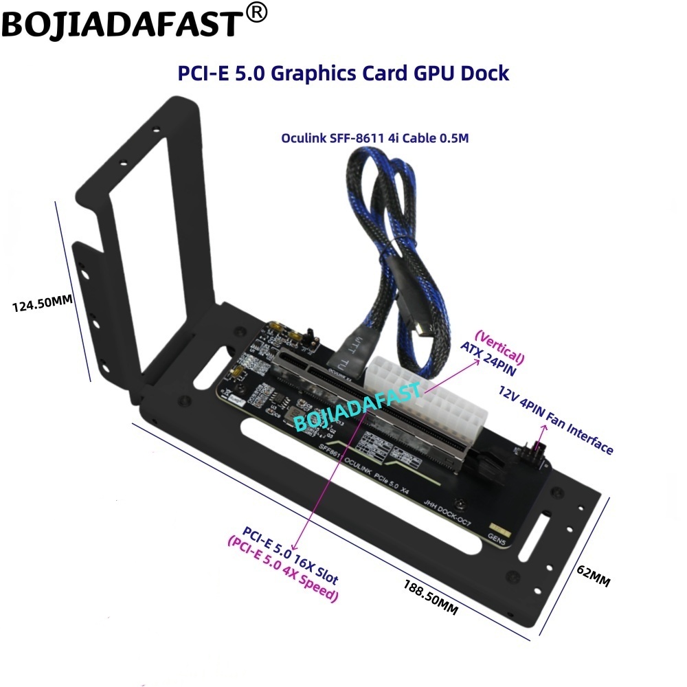 PCI-E 5.0 16X GEN5 Adapter Car - Oculink Egpu Dock Graphics Card 评论和价格