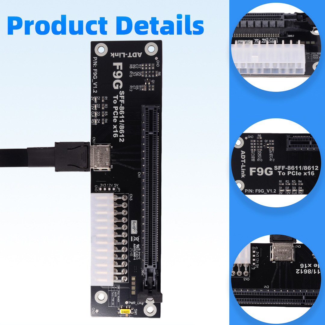 OCuLink SFF-8611 /8612 to PCIe - Oculink Egpu Dock Graphics Card 评论和价格